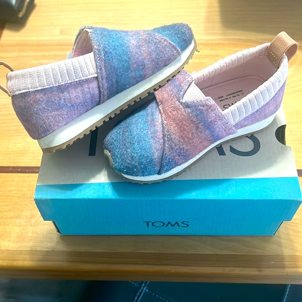 TOMS Cloudy Pink Ombré Alpargata Resident Toddler